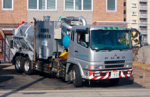 乾湿両用超強力吸引車10t